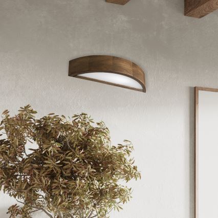 Brilagi - LED Nástenné svietidlo CARVALHO 1xE27/15W/230V dub orech