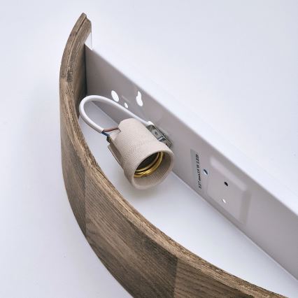 Brilagi - LED Nástenné svietidlo CARVALHO 1xE27/15W/230V dub orech