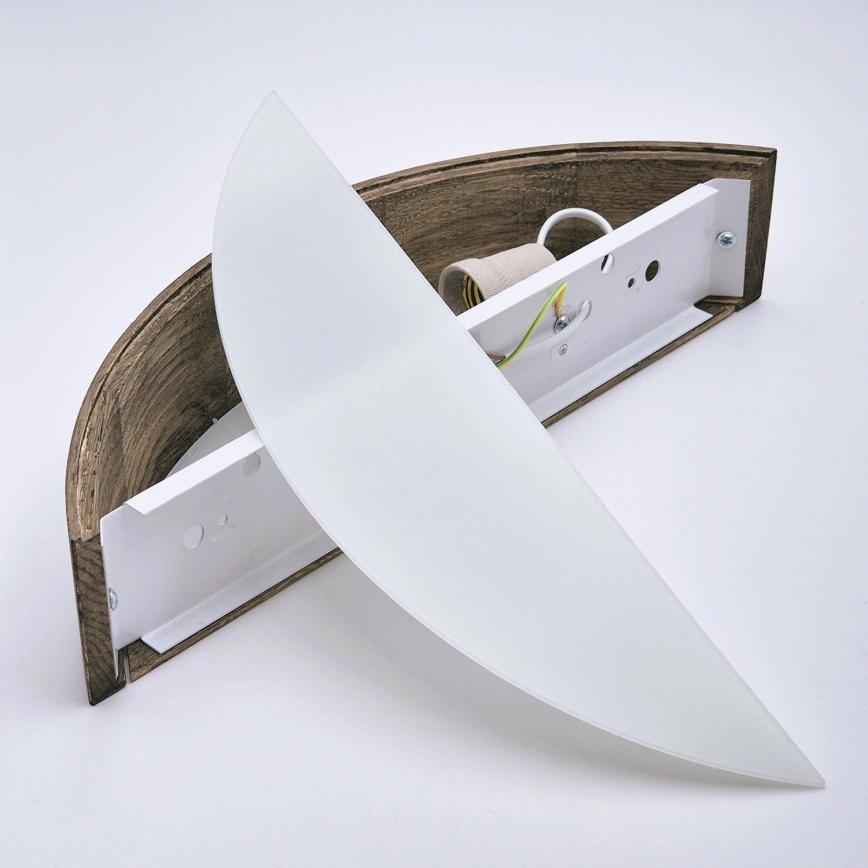 Brilagi - LED Nástenné svietidlo CARVALHO 1xE27/15W/230V dub orech