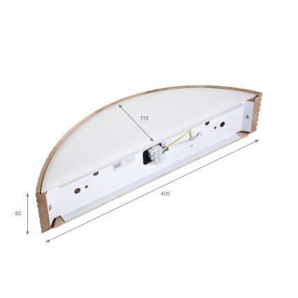 Brilagi - LED nástenné svietidlo CARVALHO MODERN 1xE27/60W/230V dub