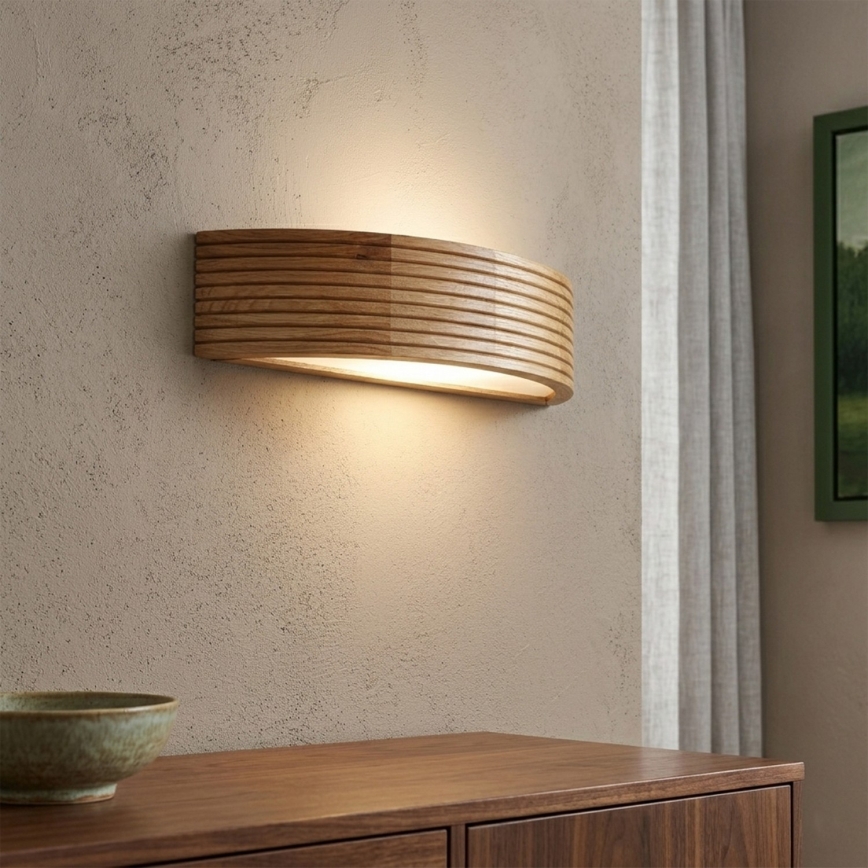 Brilagi - LED nástenné svietidlo CARVALHO MODERN 3xE27/60W/230V dub