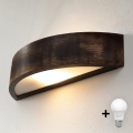 Brilagi - LED nástenné svietidlo CARVALHO SMOKEY 1xE27/60W/230V dub