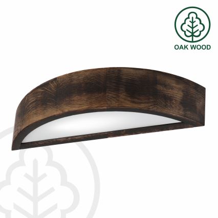 Brilagi - LED nástenné svietidlo CARVALHO SMOKEY 1xE27/60W/230V dub