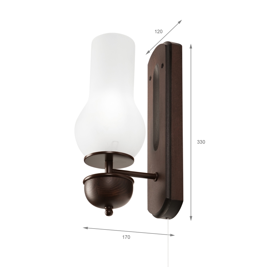 Brilagi - LED Nástenné svietidlo COTTAGE 1xE14/40W/230V buk/biela
