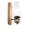 Brilagi - LED Nástenné svietidlo COTTAGE 1xE14/40W/230V dub/biela