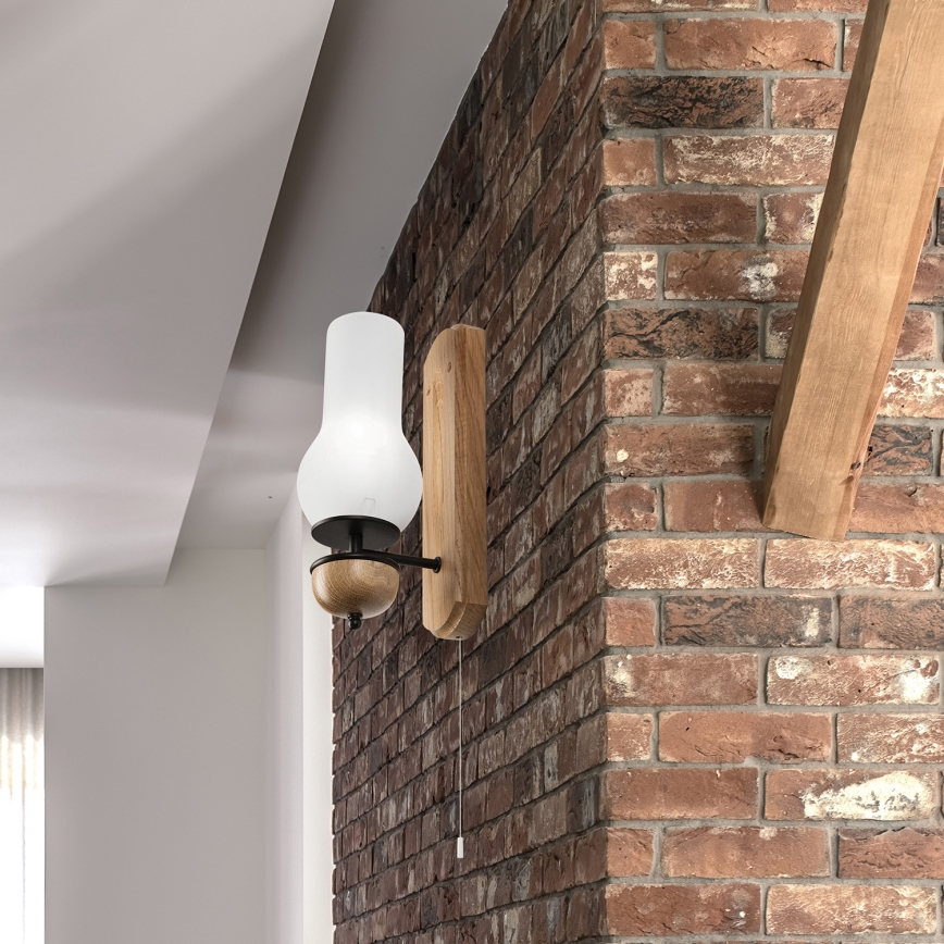 Brilagi - LED Nástenné svietidlo COTTAGE 1xE14/40W/230V dub/biela
