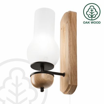 Brilagi - LED Nástenné svietidlo COTTAGE 1xE14/40W/230V dub/biela