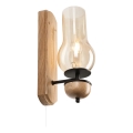 Brilagi - LED Nástenné svietidlo COTTAGE 1xE14/40W/230V dub/hnedá