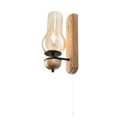 Brilagi - LED Nástenné svietidlo COTTAGE 1xE14/40W/230V dub/hnedá