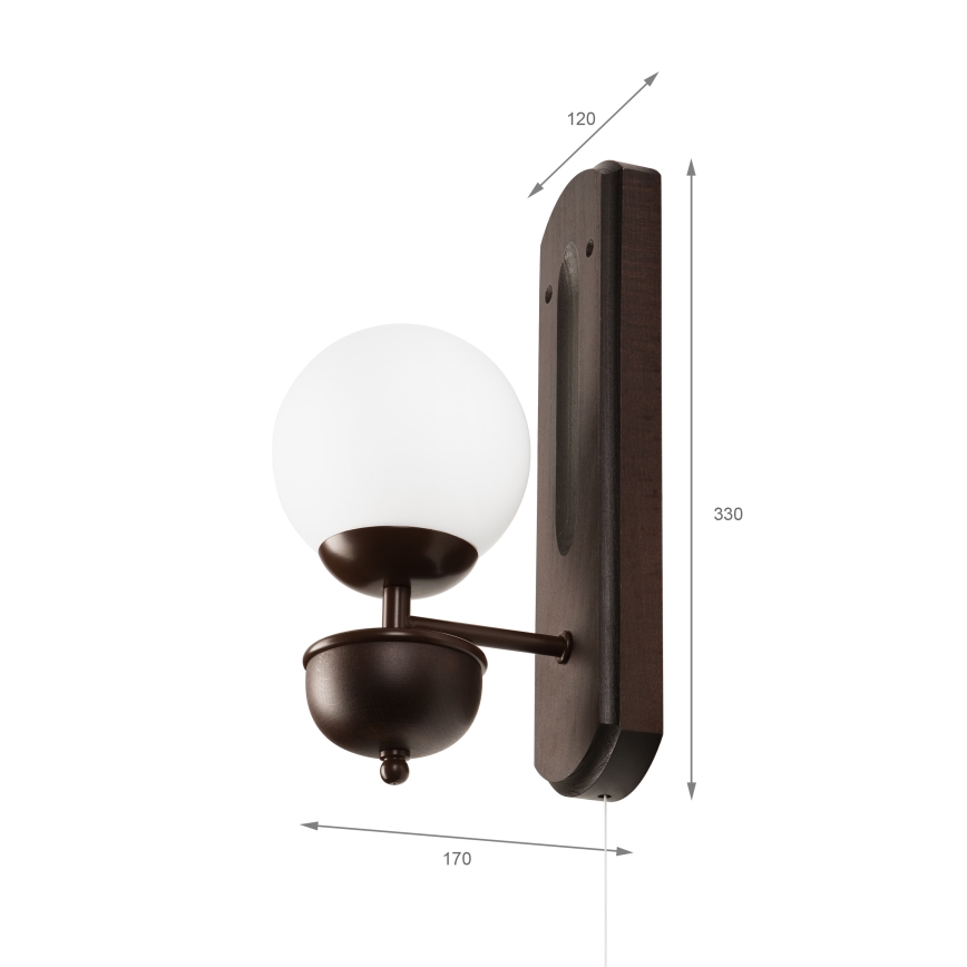 Brilagi - LED Nástenné svietidlo COTTAGE 1xG9/40W/230V buk/biela