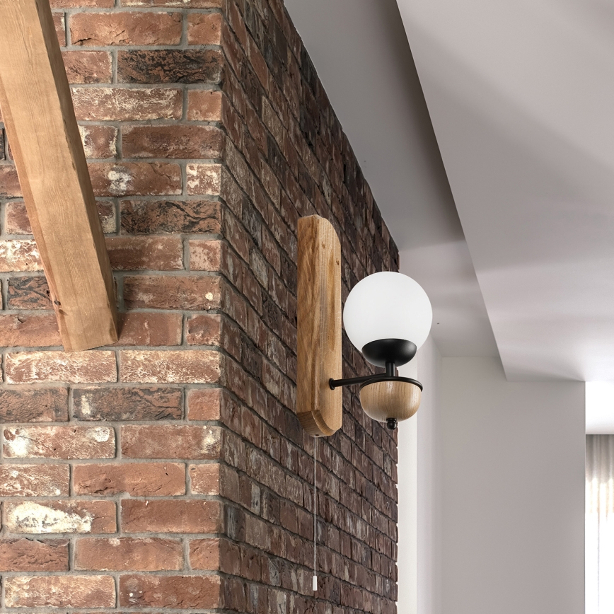 Brilagi - LED Nástenné svietidlo COTTAGE 1xG9/40W/230V dub/biela