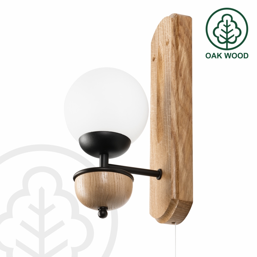 Brilagi - LED Nástenné svietidlo COTTAGE 1xG9/40W/230V dub/biela