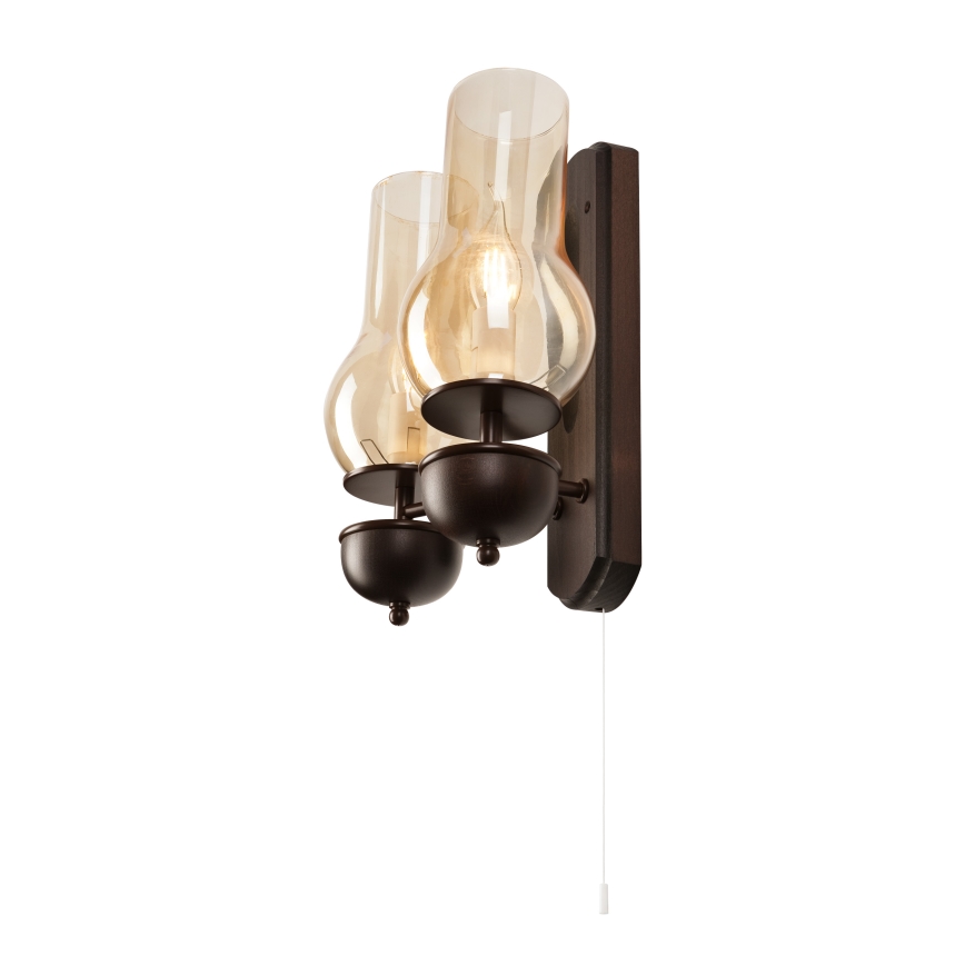 Brilagi - LED Nástenné svietidlo COTTAGE 2xE14/40W/230V buk/hnedá