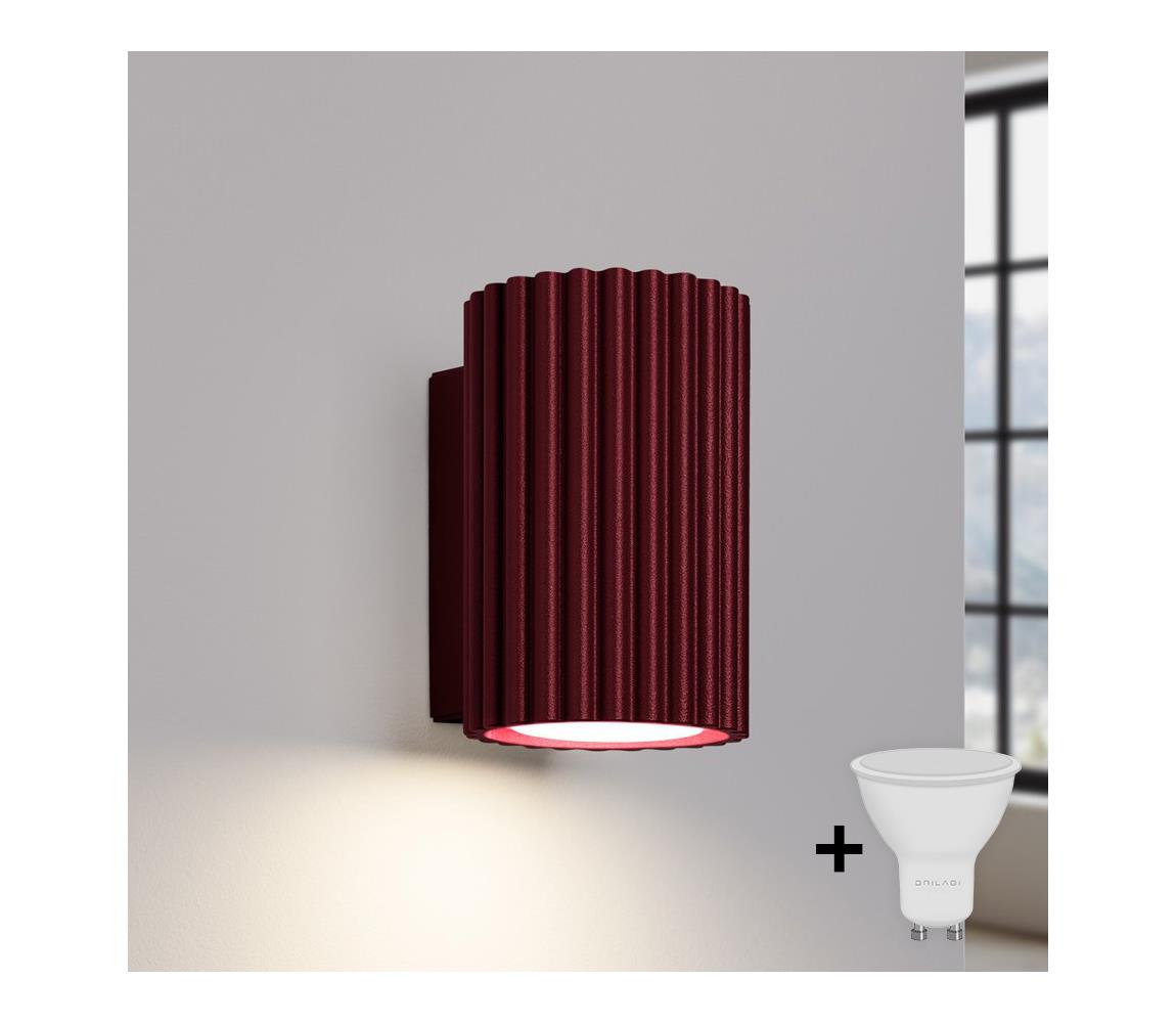 Brilagi - LED nástenné svietidlo CRESTO 1xGU10/10W/230V 10 cm bordové BR.1929