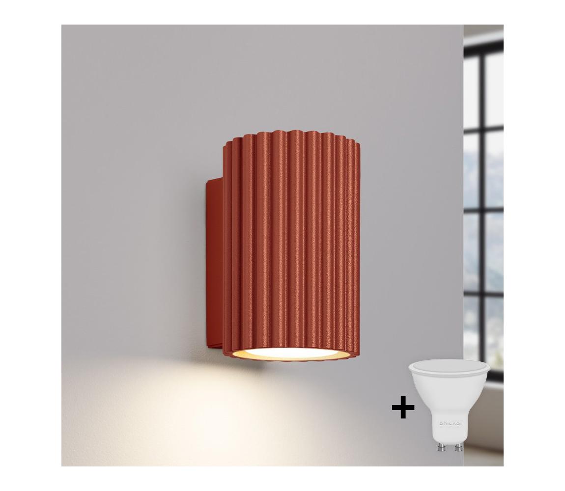 Brilagi - LED nástenné svietidlo CRESTO 1xGU10/10W/230V 10 cm červené BR.1654