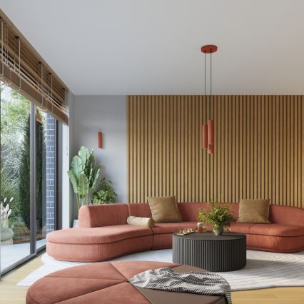 Brilagi - LED nástenné svietidlo CRESTO 1xGU10/10W/230V 10 cm červené