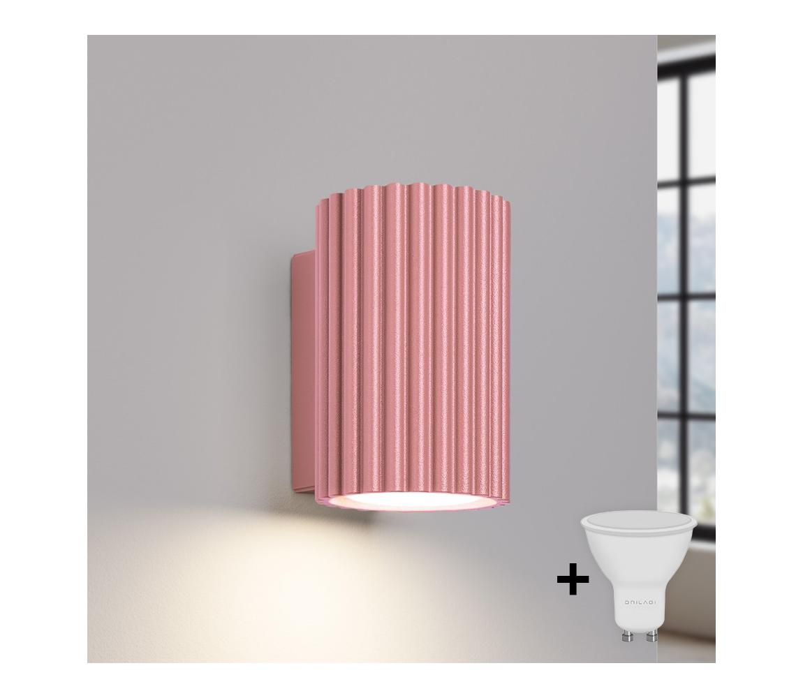 Brilagi - LED nástenné svietidlo CRESTO 1xGU10/10W/230V 10 cm ružové BR.1942