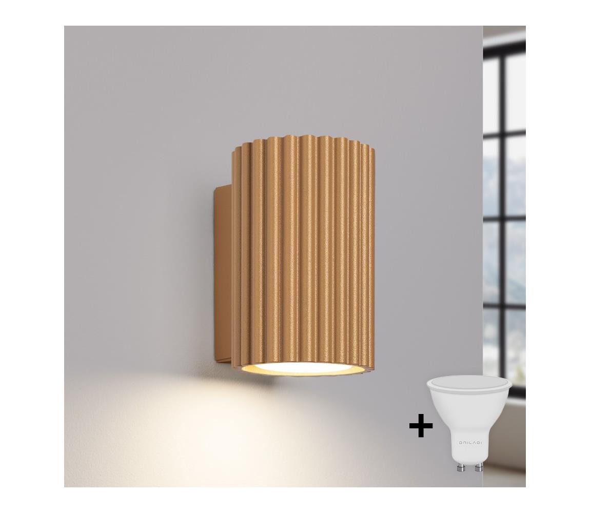 Brilagi - LED nástenné svietidlo CRESTO 1xGU10/10W/230V 10 cm zlatá BR.1650