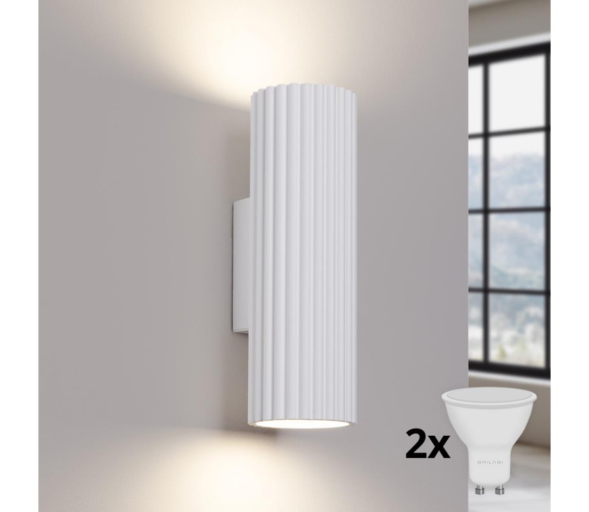Brilagi - LED nástenné svietidlo CRESTO 2xGU10/10W/230V 20 cm biela BR.1647