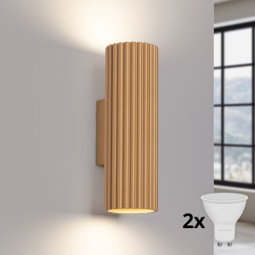 Brilagi - LED nástenné svietidlo CRESTO 2xGU10/10W/230V 20 cm zlaté