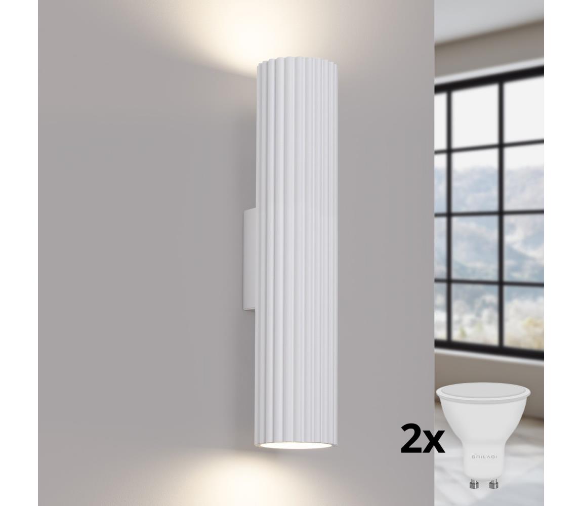 Brilagi - LED Nástenné svietidlo CRESTO 2xGU10/10W/230V 30 cm biele BR.1539