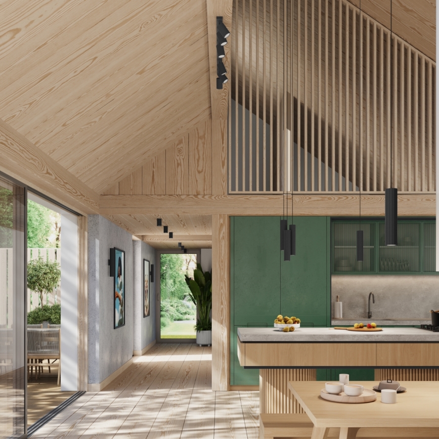 Brilagi - LED nástenné svietidlo CRESTO 2xGU10/10W/230V 30 cm čierne