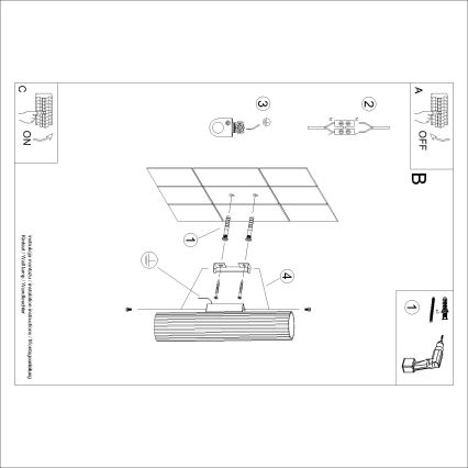 Brilagi - LED nástenné svietidlo CRESTO 2xGU10/10W/230V 30 cm čierne