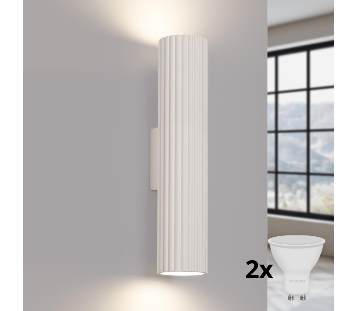 Brilagi - LED nástenné svietidlo CRESTO 2xGU10/10W/230V 30 cm krémová BR.1596