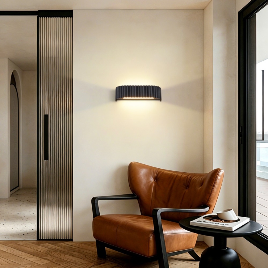 Brilagi - LED nástenné svietidlo FALCON MODERN LED/10W/230V 30 cm 3000/4500/6000K čierna
