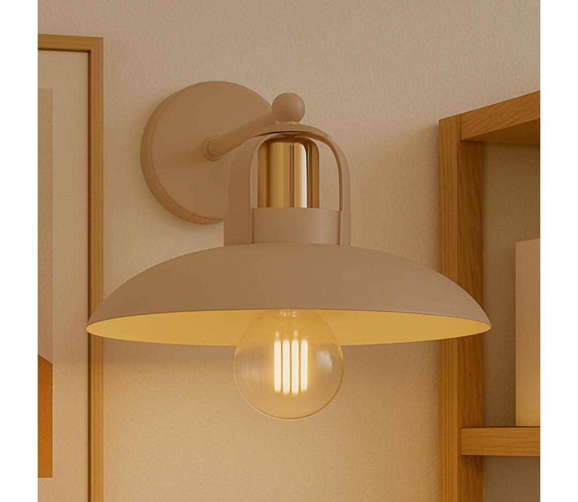 Brilagi - LED Nástenné svietidlo FLAMENGO 1xE27/60W/230V béžová BG72362