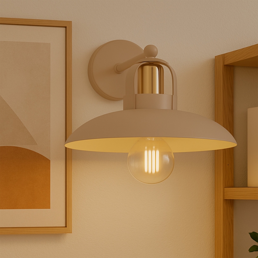 Brilagi - LED Nástenné svietidlo FLAMENGO 1xE27/60W/230V béžová