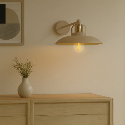 Brilagi - LED Nástenné svietidlo FLAMENGO 1xE27/60W/230V béžová