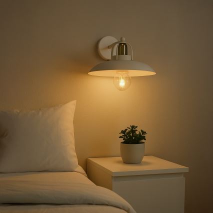 Brilagi - LED Nástenné svietidlo FLAMENGO 1xE27/60W/230V biela