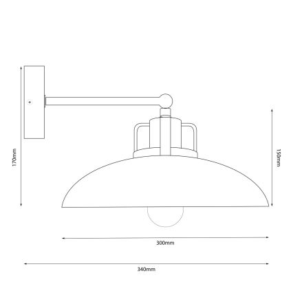 Brilagi - LED Nástenné svietidlo FLAMENGO 1xE27/60W/230V zelená