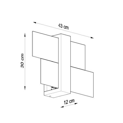 Brilagi -  LED Nástenné svietidlo HERA 1xE27/7,5W/230V drevo