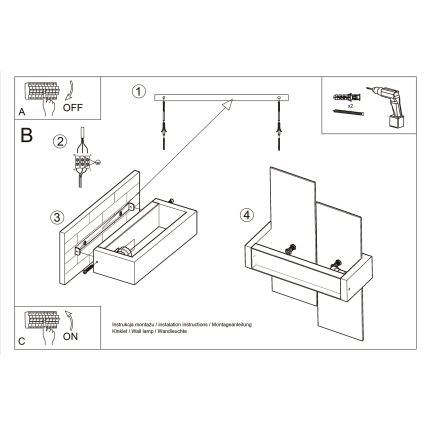 Brilagi -  LED Nástenné svietidlo HERA 1xE27/7,5W/230V wenge