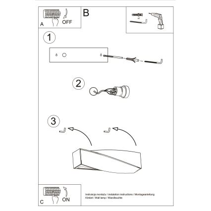 Brilagi -  LED Nástenné svietidlo KERRY 1xE27/7,5W/230V keramika/biela