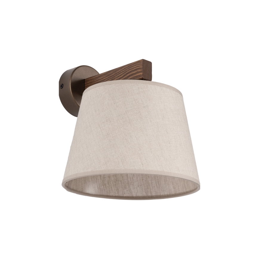 BRILAGI - LED Nástenné svietidlo LATTE 1xE27/15W/230V borovica/béžová