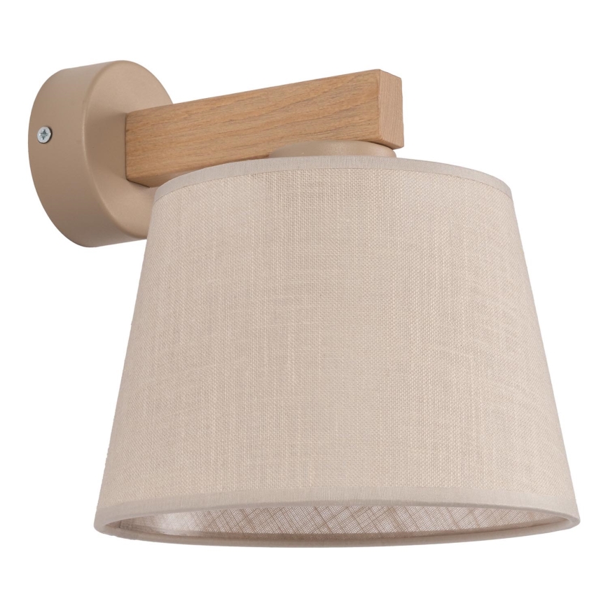BRILAGI - LED nástenné svietidlo LATTE SABIA 1xE27/15W/230V borovica/béžová
