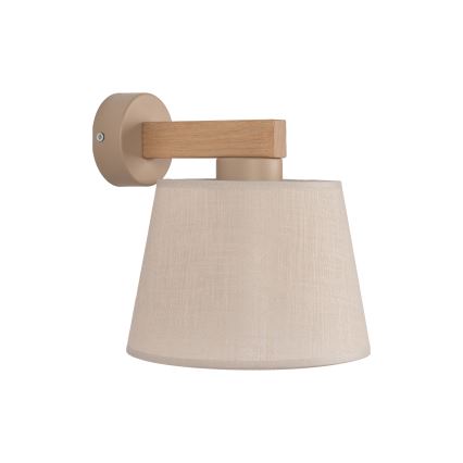 BRILAGI - LED nástenné svietidlo LATTE SABIA 1xE27/15W/230V borovica/béžová
