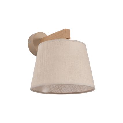 BRILAGI - LED nástenné svietidlo LATTE SABIA 1xE27/15W/230V borovica/béžová