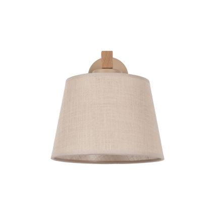 BRILAGI - LED nástenné svietidlo LATTE SABIA 1xE27/15W/230V borovica/béžová