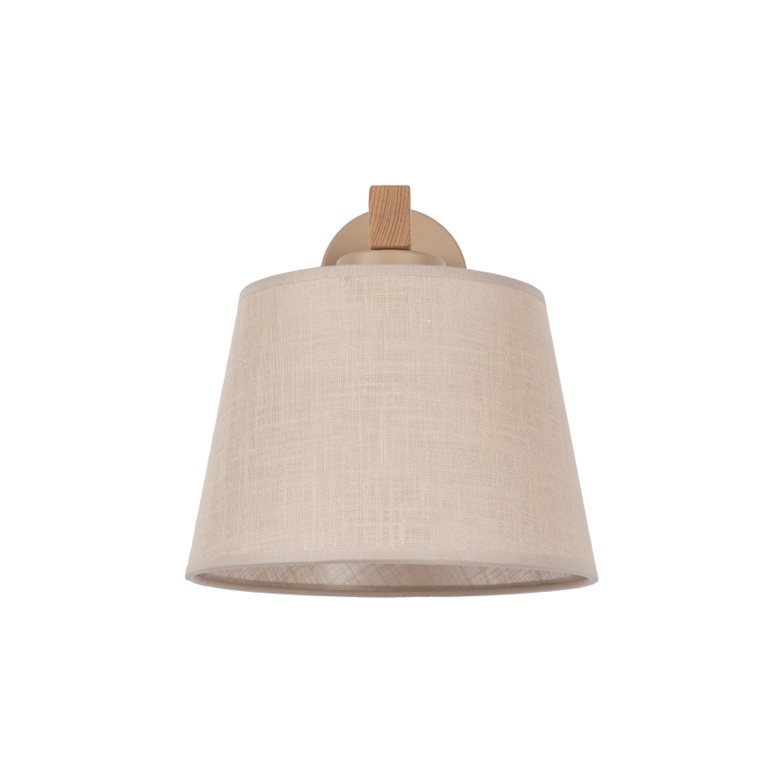 BRILAGI - LED nástenné svietidlo LATTE SABIA 1xE27/15W/230V borovica/béžová