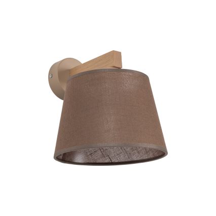 BRILAGI - LED nástenné svietidlo LATTE SABIA 1xE27/15W/230V borovica/hnedá