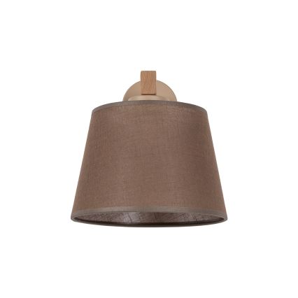 BRILAGI - LED nástenné svietidlo LATTE SABIA 1xE27/15W/230V borovica/hnedá