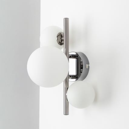 Brilagi - LED nástenné svietidlo MILLA 3xG9/3W/230V čierny chróm/biela