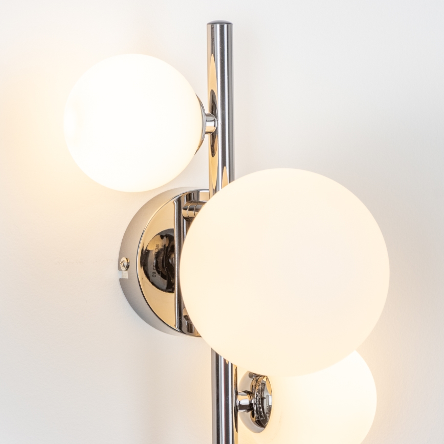 Brilagi - LED nástenné svietidlo MILLA 3xG9/3W/230V čierny chróm/biela