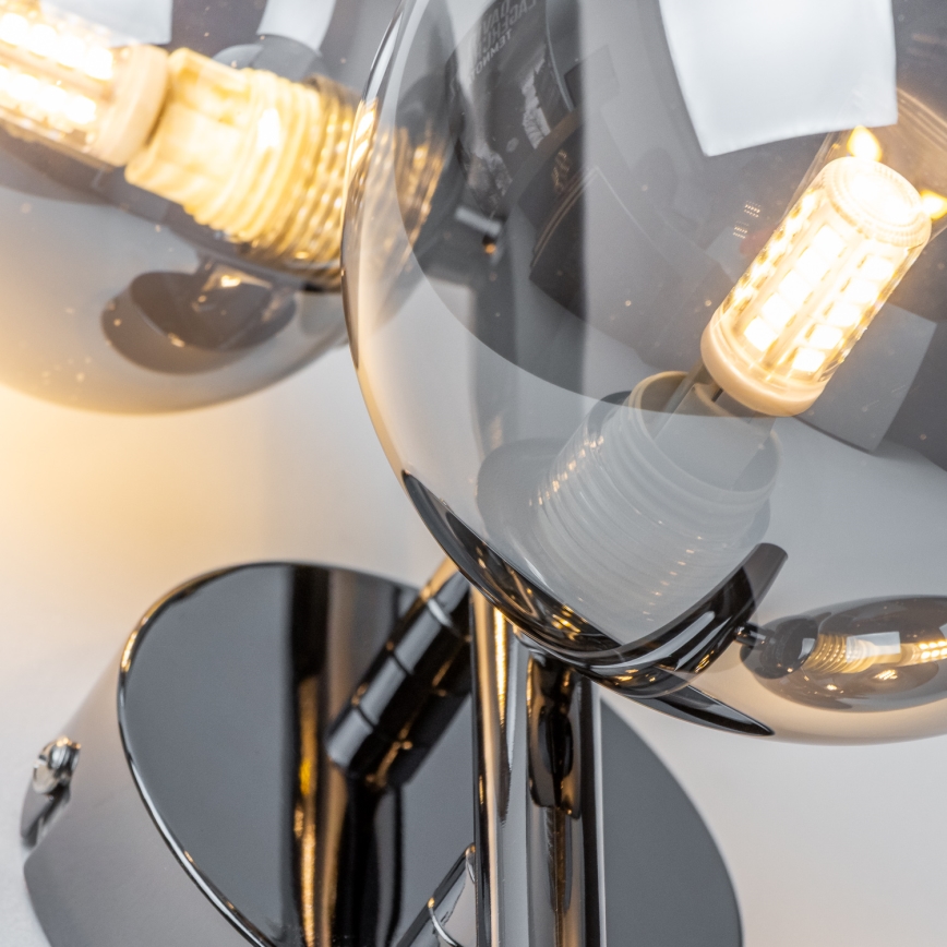 Brilagi - LED nástenné svietidlo MILLA 3xG9/3W/230V čierny chróm/dymová