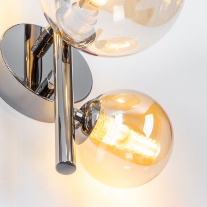 Brilagi - LED nástenné svietidlo MILLA 3xG9/3W/230V čierny chróm/zlatá