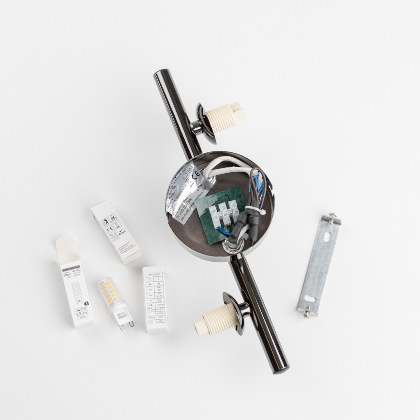 Brilagi - LED nástenné svietidlo MILLA 3xG9/3W/230V čierny chróm/zlatá